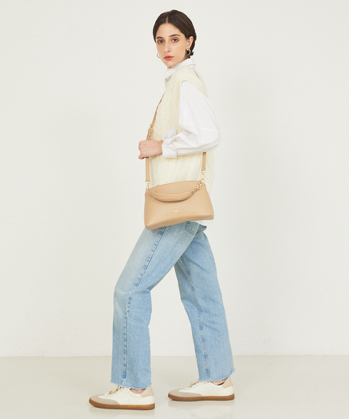 LOWELL things(ロウェル シングス)の「【VERY掲載】Sque/クッションハンドルミニショルダー(ショルダーバッグ・レディース・ブラック/ベージュ/オレンジ・フリー)」の7枚目の写真