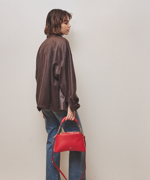 LOWELL things(ロウェル シングス)の「【VERY掲載】Sque/クッションハンドルミニショルダー(ショルダーバッグ・レディース・ブラック/ベージュ/オレンジ・フリー)」の11枚目の写真