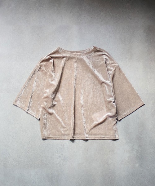 CHIGNON（シニヨン）の「(CHIGNON)BEROA MESH PO（Tシャツ/カットソー・レディース・ベージュ/ブラウン/ブルー・ONE SIZE）」の2枚目の写真