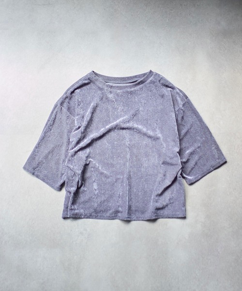 CHIGNON（シニヨン）の「(CHIGNON)BEROA MESH PO（Tシャツ/カットソー・レディース・ベージュ/ブラウン/ブルー・ONE SIZE）」の3枚目の写真