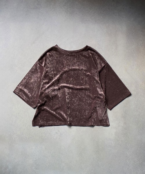 CHIGNON（シニヨン）の「(CHIGNON)BEROA MESH PO（Tシャツ/カットソー・レディース・ベージュ/ブラウン/ブルー・ONE SIZE）」の5枚目の写真