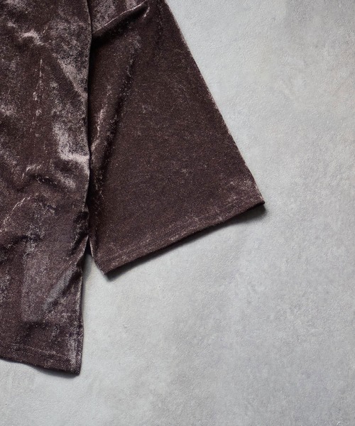 CHIGNON（シニヨン）の「(CHIGNON)BEROA MESH PO（Tシャツ/カットソー・レディース・ベージュ/ブラウン/ブルー・ONE SIZE）」の9枚目の写真