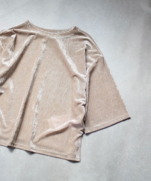 CHIGNON（シニヨン）の「(CHIGNON)BEROA MESH PO（Tシャツ/カットソー・レディース・ベージュ/ブラウン/ブルー・ONE SIZE）」の16枚目の写真