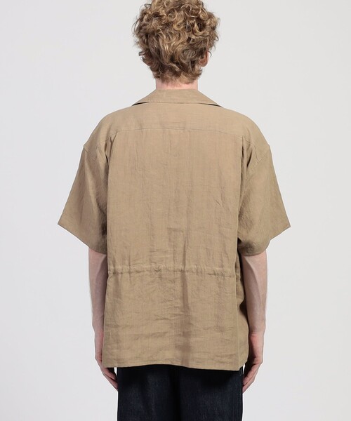 HAVERSACK（ハバーザック）の「HAVERSACK ATTIRE リネン ダブルポケットハーフスリーブシャツ（シャツ/ブラウス・メンズ・ベージュ・M）」の10枚目の写真