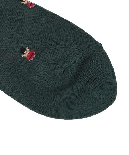 MACKINTOSH PHILOSOPHY(マッキントッシュ フィロソフィー)の「バッキンガムべア カジュアルソックス(ソックス/靴下・メンズ・グレー系その他/グリーン/ダークネイビー・FREE)」の6枚目の写真