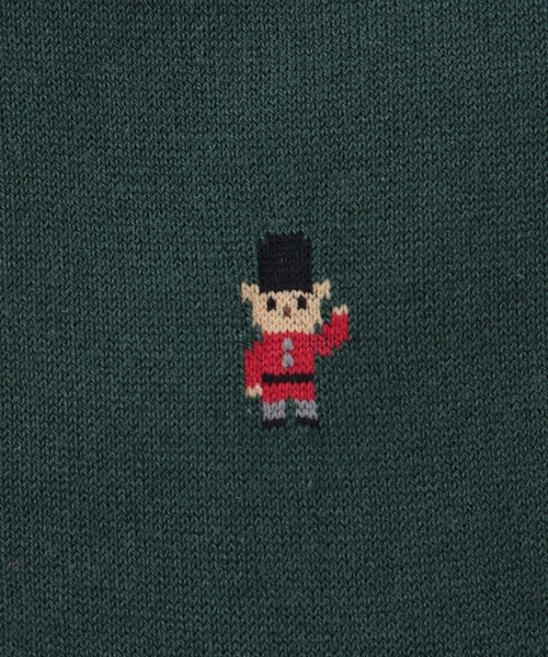 MACKINTOSH PHILOSOPHY(マッキントッシュ フィロソフィー)の「バッキンガムべア カジュアルソックス(ソックス/靴下・メンズ・グレー系その他/グリーン/ダークネイビー・FREE)」の7枚目の写真