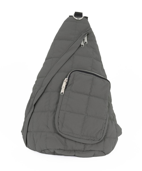 ADAM PATEK（アダムパテック）の「ADAMPATEK/square quilt sling bag/ワンショルダースクエアキルトスリングバック/(AP2529003)（ボディバッグ/ウエストポーチ・レディース・ブラック/グレー・FREE）」の10枚目の写真