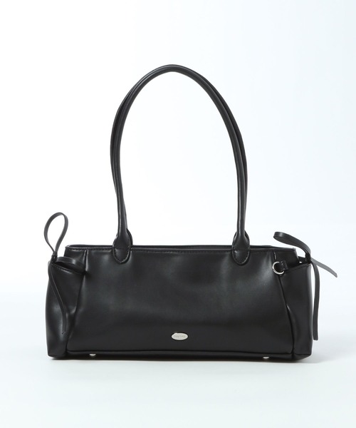 tiny tiny（ティニーティニー）の「サイドリボンバッグ[tiny tiny(ティニーティニー)]（ボストンバッグ・レディース・キャメル/ボルドー/ブラック・0）」の4枚目の写真