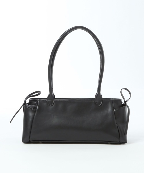 tiny tiny（ティニーティニー）の「サイドリボンバッグ[tiny tiny(ティニーティニー)]（ボストンバッグ・レディース・キャメル/ボルドー/ブラック・0）」の6枚目の写真