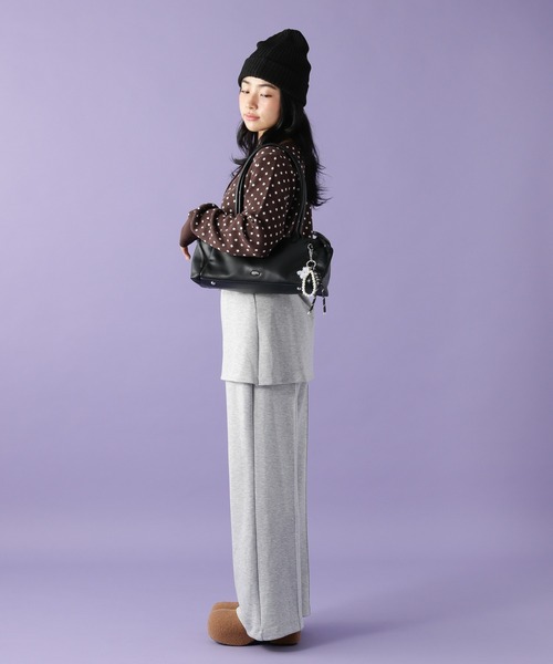 tiny tiny（ティニーティニー）の「サイドリボンバッグ[tiny tiny(ティニーティニー)]（ボストンバッグ・レディース・キャメル/ボルドー/ブラック・0）」の18枚目の写真