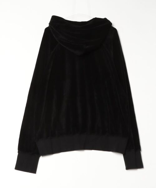 LES TIEN(レスティエン)の「LES TIEN VELOUR CLASSIC RAGLAN HOODIE (VL-1098)(パーカー・メンズ・ブラック・MEDIUM/LARGE/X-LARGE)」の2枚目の写真