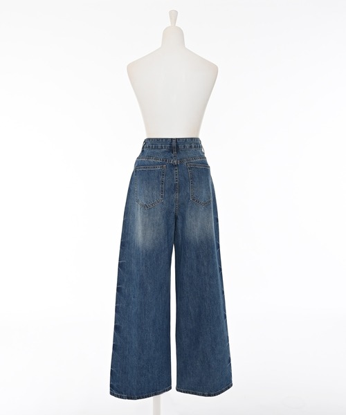 Narcissus（ナルシス）の「ハートスタッズデニムパンツ/フレアデニム《動画あり》（デニムパンツ・レディース・ブルー・FREE）」の13枚目の写真