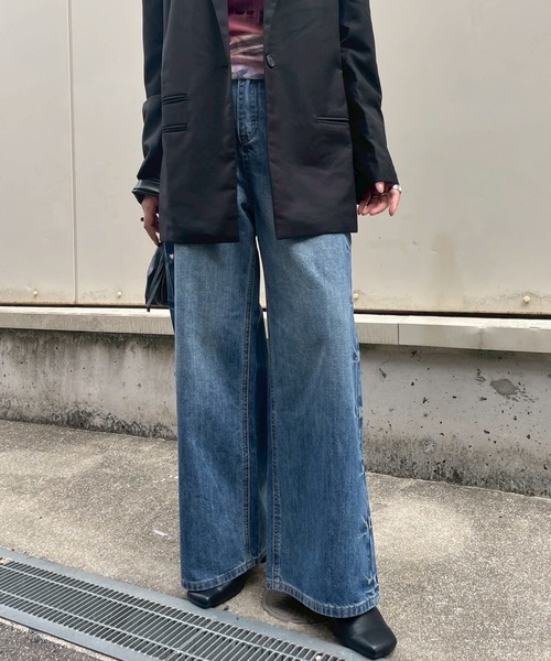 Narcissus（ナルシス）の「ハートスタッズデニムパンツ/フレアデニム《動画あり》（デニムパンツ・レディース・ブルー・FREE）」の20枚目の写真