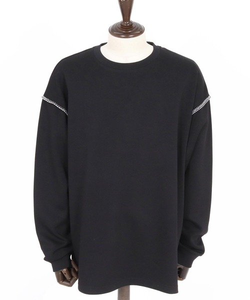 CAMBIO（カンビオ）の「mlt5435-カラーステッチルーズシルエットポンチカットソー（Tシャツ/カットソー・メンズ・ホワイト/グレイッシュベージュ/ブラック・M/L/XL）」の19枚目の写真