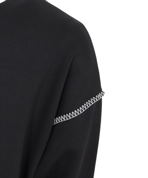 CAMBIO（カンビオ）の「mlt5435-カラーステッチルーズシルエットポンチカットソー（Tシャツ/カットソー・メンズ・ホワイト/グレイッシュベージュ/ブラック・M/L/XL）」の22枚目の写真