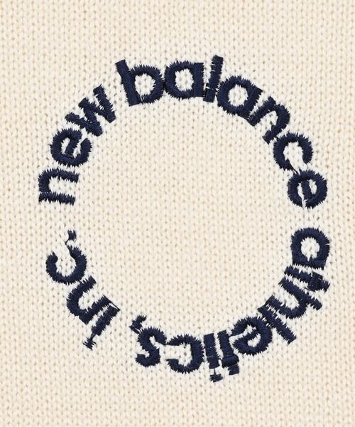 NEW BALANCE（ニューバランス）の「ラインニットプルオーバー（ニット/セーター・メンズ・ネイビー/ライトグレー/オフホワイト・SMALL/MEDIUM/LARGE/X-LARGE/XX-LARGE）」の4枚目の写真