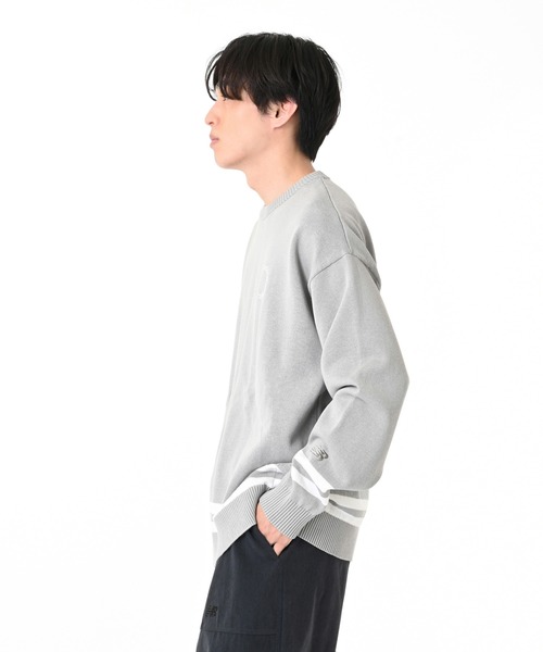 セール】ラインニットプルオーバー（ニット/セーター）｜New Balance