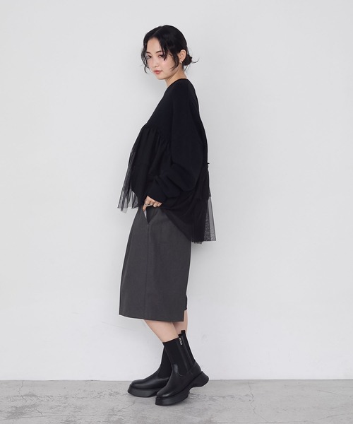 forksy.(フォルクシー)の「【forksy.】ツータックワイドハーフパンツ(その他パンツ・レディース・ベージュ/グレー/ブラック・FREE)」の8枚目の写真