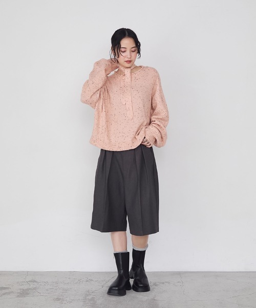 はるた やよい forksy.】ツータックワイドハーフパンツ（その他パンツ）｜forksy