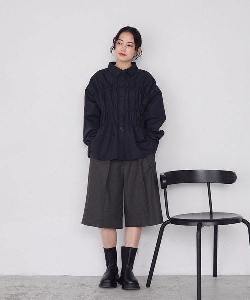 forksy.】ツータックワイドハーフパンツ（その他パンツ）｜forksy