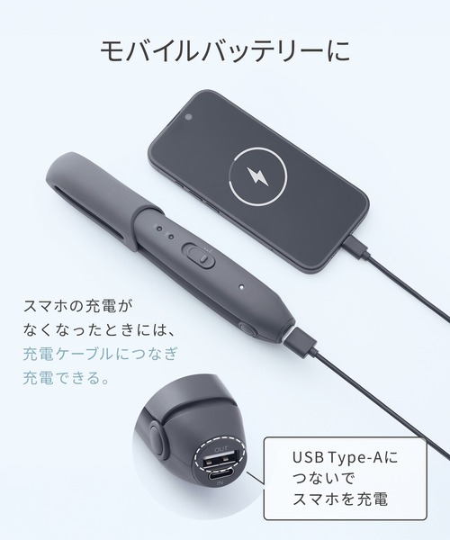 SALONIA(サロニア)の「SALONIA サロニア コードレス ストレート ヘアアイロン(美容器具・レディース・グレー/ブルー/ホワイト/ピンク・FREE)」の14枚目の写真
