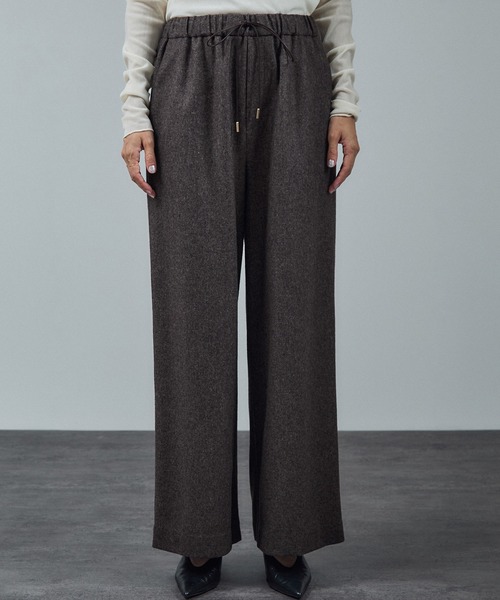 SALON adam et rope'（サロン アダム エ ロペ）の「【WEB限定】ウォッシャブルウールカシミヤワイドパンツ（その他パンツ・レディース・ブラック/ブラウン/グレー・M/S）」の15枚目の写真