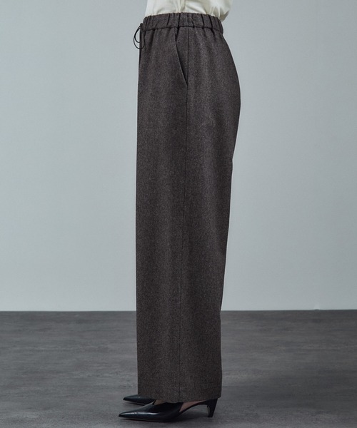 SALON adam et rope'（サロン アダム エ ロペ）の「【WEB限定】ウォッシャブルウールカシミヤワイドパンツ（その他パンツ・レディース・ブラック/ブラウン/グレー・M/S）」の16枚目の写真