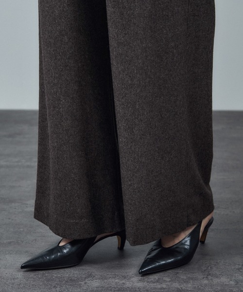 SALON adam et rope'（サロン アダム エ ロペ）の「【WEB限定】ウォッシャブルウールカシミヤワイドパンツ（その他パンツ・レディース・ブラック/ブラウン/グレー・M/S）」の20枚目の写真