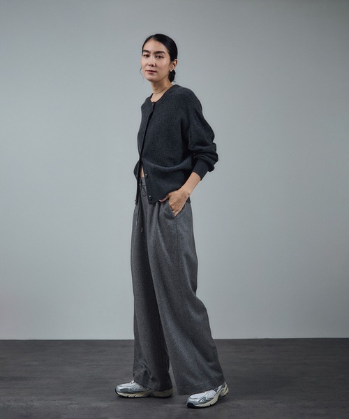WEB限定】ウォッシャブルウールカシミヤワイドパンツ（その他パンツ