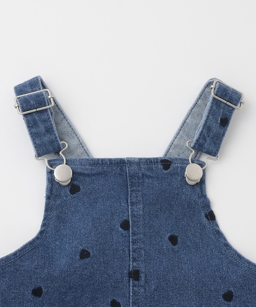 petit main（プティマイン）の「【リンク】刺しゅうサロペスカート（ジャンパースカート・キッズ・ピンク/アイボリー/ブルー・S/M/L）」の11枚目の写真