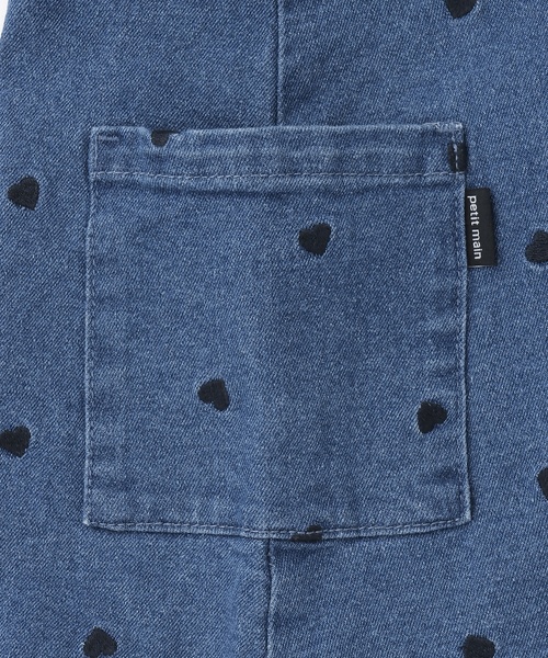 petit main（プティマイン）の「【リンク】刺しゅうサロペスカート（ジャンパースカート・キッズ・ピンク/アイボリー/ブルー・S/M/L）」の8枚目の写真