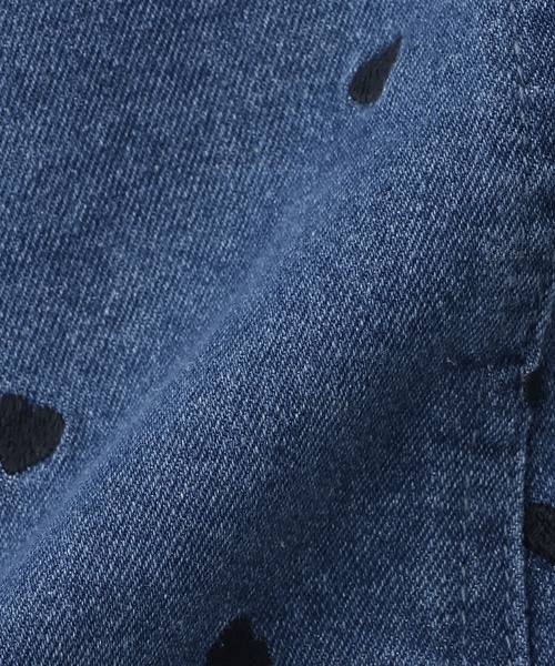 petit main（プティマイン）の「【リンク】刺しゅうサロペスカート（ジャンパースカート・キッズ・ピンク/アイボリー/ブルー・S/M/L）」の6枚目の写真