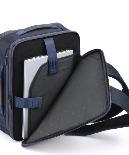 ace.(エース)の「エースジーン ビジネスリュック ガジェタブルSF A4サイズ収納可能 14inchPC収納 15L エキスパンド(容量拡張) 2気室 68784(ビジネスバッグ・メンズ・ブラック/ネイビー・FREE)」の18枚目の写真