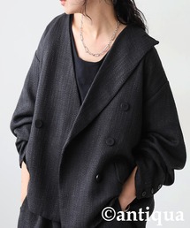 antiqua（アンティカ）の「ツイードジャケット（テーラードジャケット）」