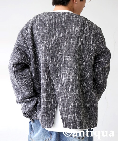 antiqua(アンティカ)の「ツイードジャケット(テーラードジャケット・レディース・グレー/ブラック・ONESIZE)」の18枚目の写真