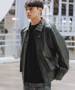 ブランド古着】レザーコート（その他アウター）｜STONE ISLAND