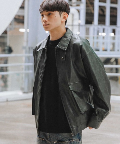 PUレザーA2ブルゾン / 592153（ブルゾン）｜LAKOLE（ラコレ）の