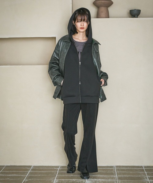 PUレザーA2ブルゾン / 592153（ブルゾン）｜LAKOLE（ラコレ）の