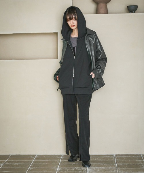 LAKOLE(ラコレ)の「PUレザーA2ブルゾン / 592153(ブルゾン・メンズ・ブラック/チャコール/グリーン・LARGE/MEDIUM)」の17枚目の写真