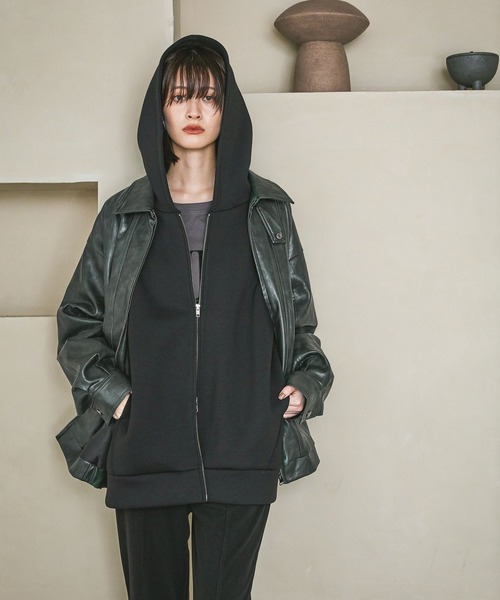 PUレザーA2ブルゾン / 592153（ブルゾン）｜LAKOLE（ラコレ）の