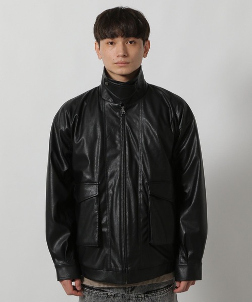 セール】PUレザーA2ブルゾン / 592153（ブルゾン）｜LAKOLE（ラコレ