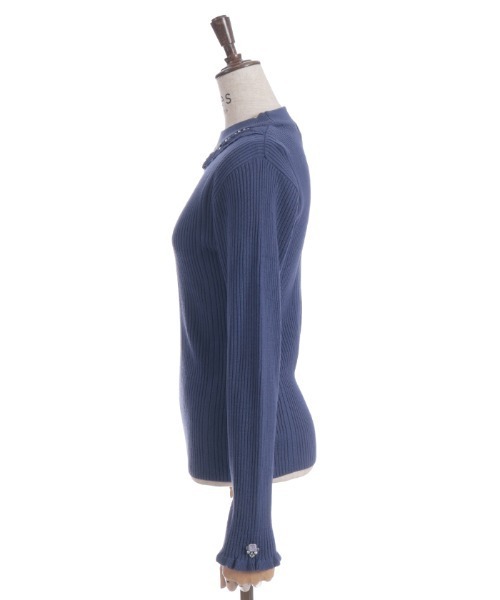 axes femme（アクシーズファム）の「バラボトルネックリブニット（ニット/セーター・レディース・イエロー/ブルー/ブラック/キナリ/ワイン/ピンク/ミント/グレイッシュベージュ・FREE）」の21枚目の写真