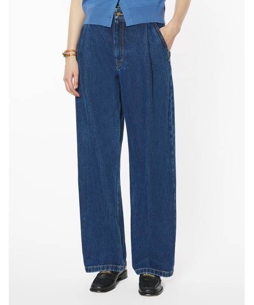 Maison Kitsune（メゾンキツネ）の「PLEATED JEANS（デニムパンツ・レディース・ブルー系その他・24/25/26/27/28/29）」の2枚目の写真