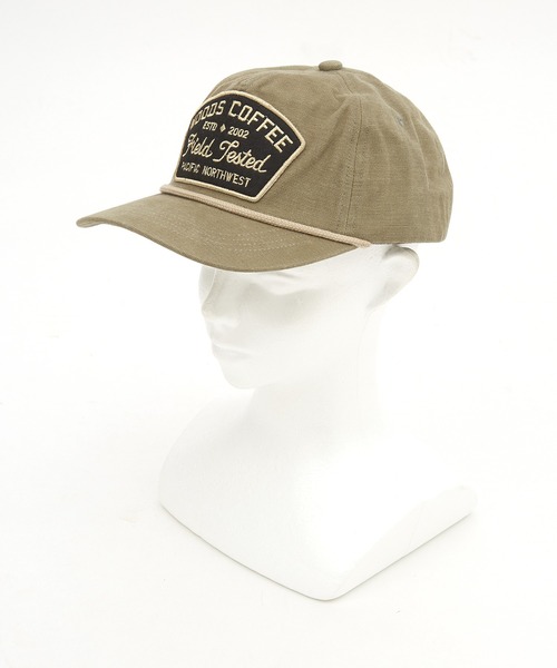 an meets zakka(アンミツザッカ)の「an meets zakka アメカジライクフェルトワッペンコードキャップ(キャップ・レディース・ブラック/グレー/ホワイト/ベージュ/カーキ・ONESIZE)」の5枚目の写真