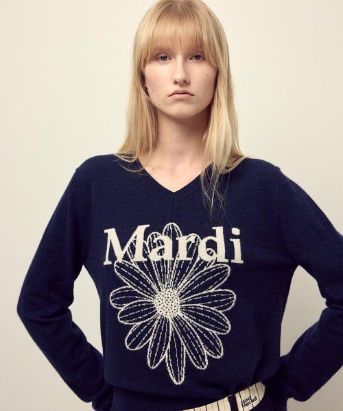 Mardi Mercredi vネックセーター Mardi Mercredi vネックセーター
