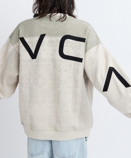 RVCA(ルーカ)の「RVCA メンズ FADE BACK SIDE ARCH RVCA トレーナー 【2025年秋冬モデル】 @autumn/ルーカフェードバックプリントロゴスウェットトレーナー(スウェット・メンズ・ブラック/ベージュ系その他/ホワイト系その他/アイボリー・SMALL/MEDIUM/LARGE/X-LARGE)」の6枚目の写真