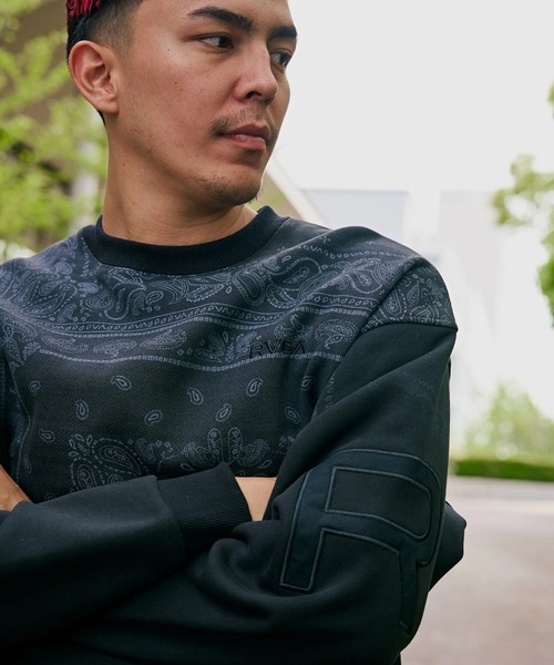 RVCA(ルーカ)の「RVCA メンズ FADE BACK SIDE ARCH RVCA トレーナー 【2025年秋冬モデル】 @autumn/ルーカフェードバックプリントロゴスウェットトレーナー(スウェット・メンズ・ブラック/ベージュ系その他/ホワイト系その他/アイボリー・SMALL/MEDIUM/LARGE/X-LARGE)」の14枚目の写真