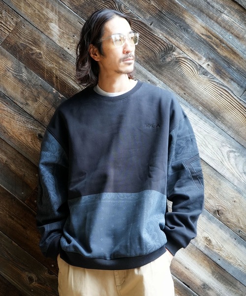 RVCA(ルーカ)の「RVCA メンズ FADE BACK SIDE ARCH RVCA トレーナー 【2025年秋冬モデル】 @autumn/ルーカフェードバックプリントロゴスウェットトレーナー(スウェット・メンズ・ブラック/ベージュ系その他/ホワイト系その他/アイボリー・SMALL/MEDIUM/LARGE/X-LARGE)」の22枚目の写真