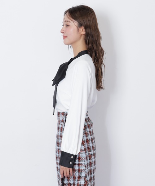 JILL by JILL STUART(ジルバイジルスチュアート)の「◇ ビッグボウタイブラウス(シャツ/ブラウス・レディース・ホワイト/ブラック/ピンク・FREE)」の22枚目の写真