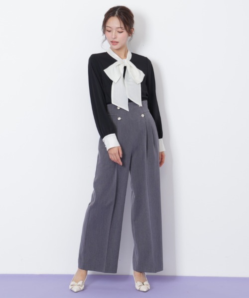 JILL by JILL STUART(ジルバイジルスチュアート)の「◇ ビッグボウタイブラウス(シャツ/ブラウス・レディース・ホワイト/ブラック/ピンク・FREE)」の10枚目の写真